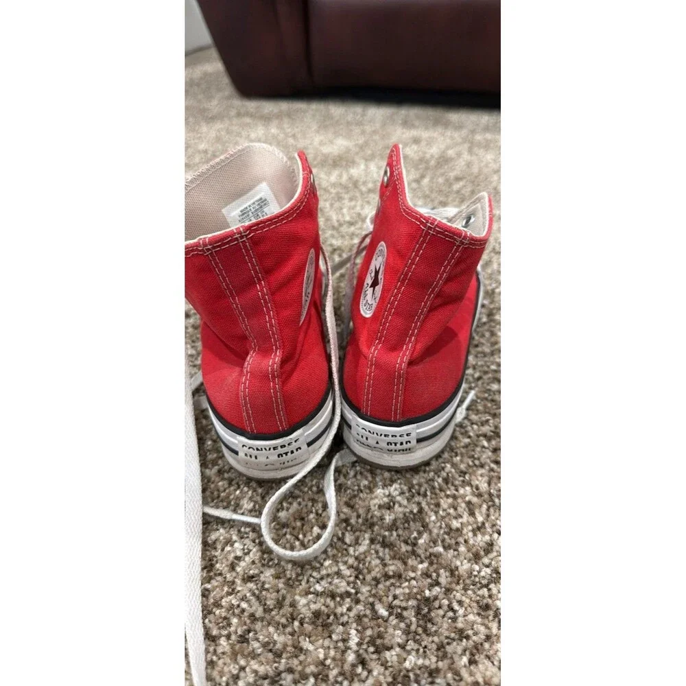 Converse Chuck Taylor All Star Red High Top Sneakers Youth Size 3.5